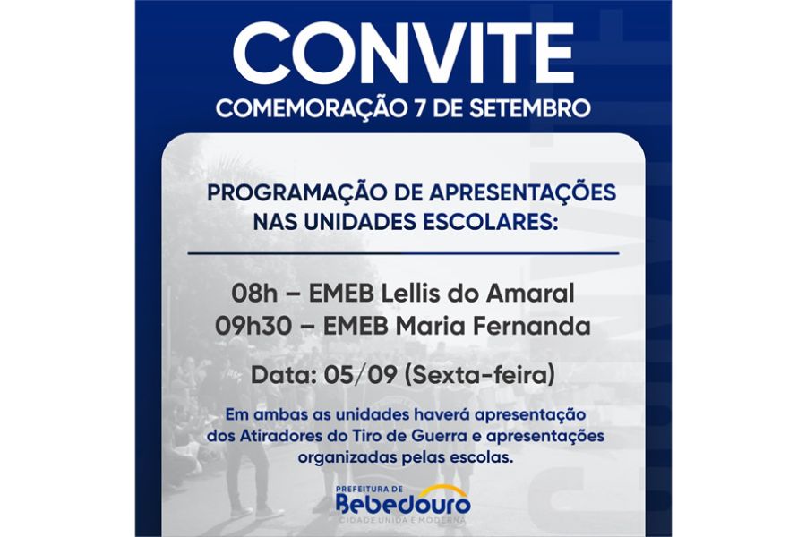 SEMEB realiza apresentação em comemoração ao 7 de Setembro